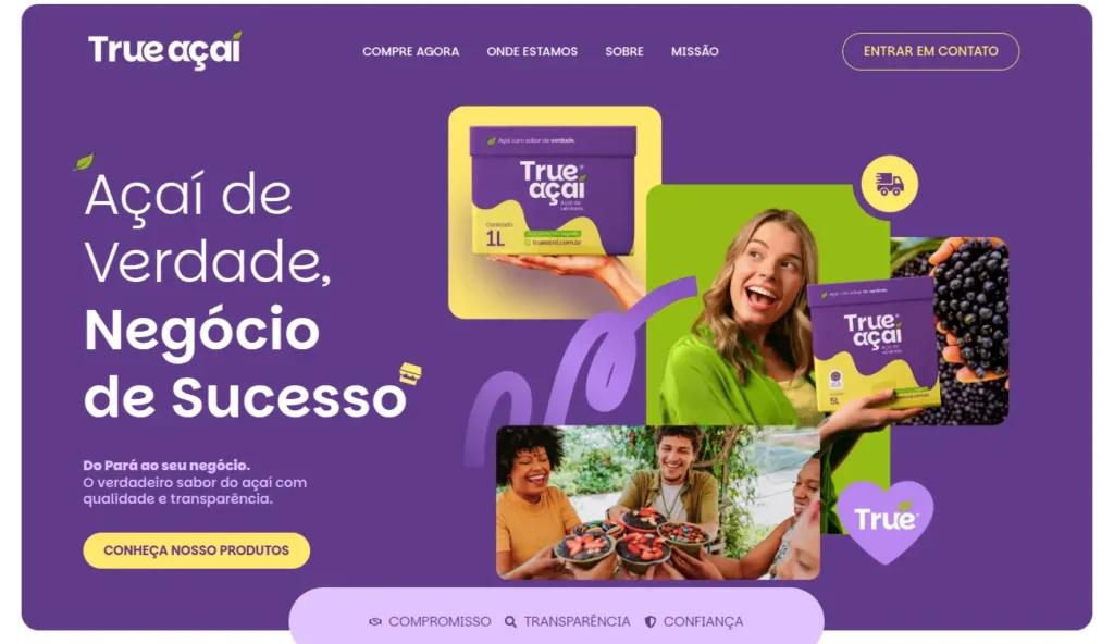 Site True Açaí
